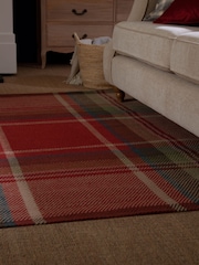 Red Morcott Check Rug - Image 3 of 7