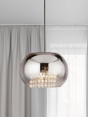 Searchlight Pink Ava Rose Chrome Shade - Image 1 of 4