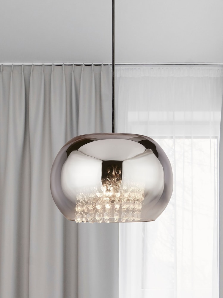 Searchlight Pink Ava Rose Chrome Shade - Image 1 of 4