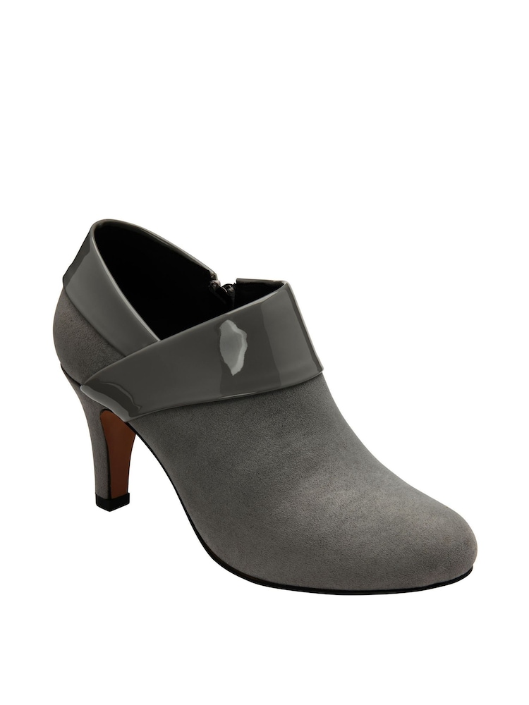 Lotus Grey Stiletto Heel Shoe Boots - Image 1 of 4