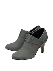 Lotus Grey Stiletto Heel Shoe Boots - Image 2 of 4