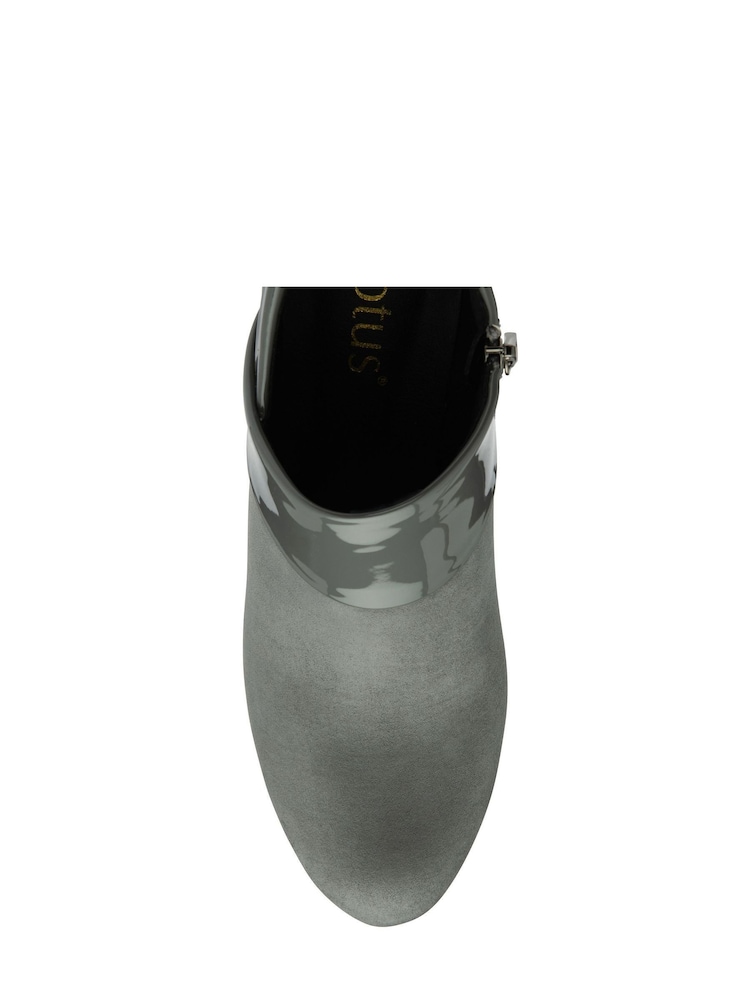 Lotus Grey Stiletto Heel Shoe Boots - Image 4 of 4