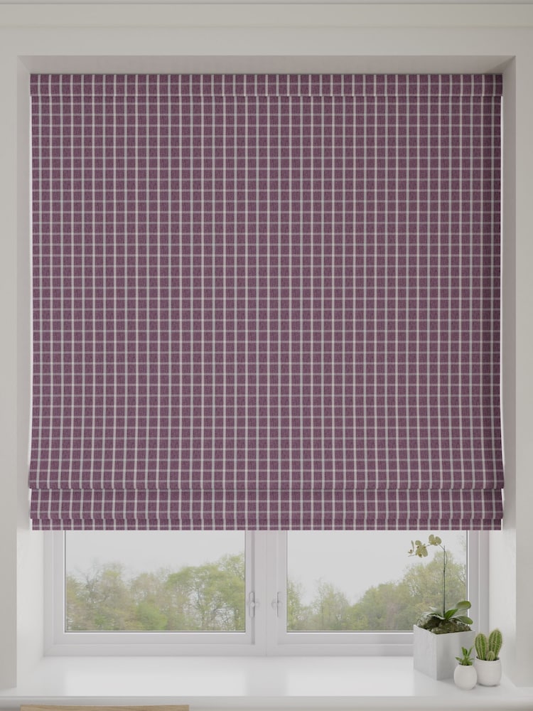 Mulberry Purple Malvern Made To Measure Roman Blind - Image 1 of 5