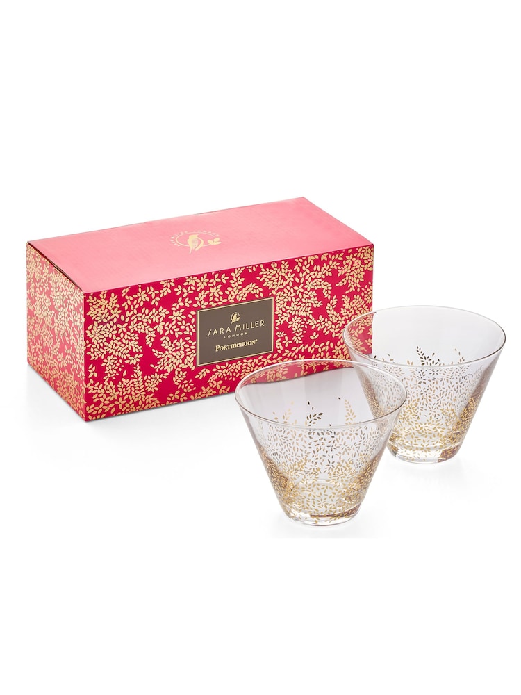 Sara Miller Clear Chelsea Set of 2 Glass Bowls - Image 5 of 5