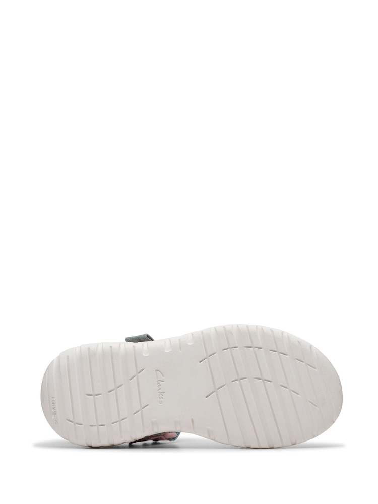 Clarks Pink Standard Fit (F) Pastel Surfingtide Kids Sandals - Image 7 of 7