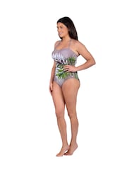 Seaspray Green Hawaii Palm Tummy Control Longer Length Swimsuit - Image 5 of 6