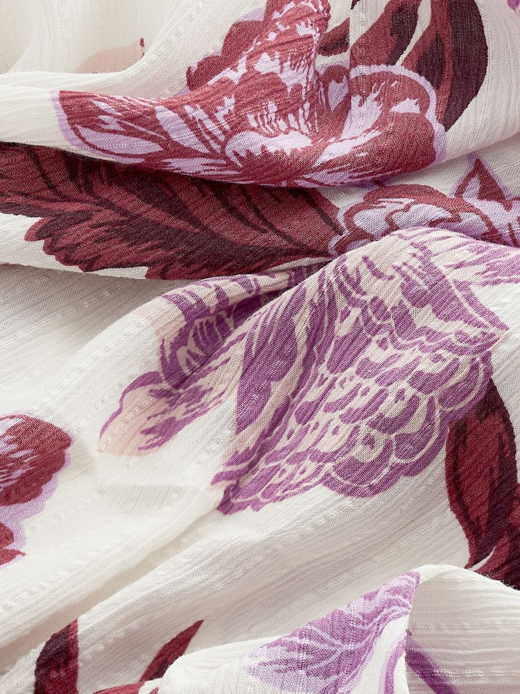 Creme/Pink geblümt - Schulterfreies Sommerkleid - Bild 7 von 7 Creme/Pink geblümt - Schulterfreies Sommerkleid - Bild 7 von 7