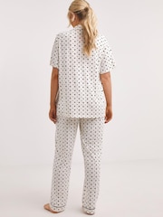 Simply Be Cream/Black Stars Pyjamas - Image 2 of 4