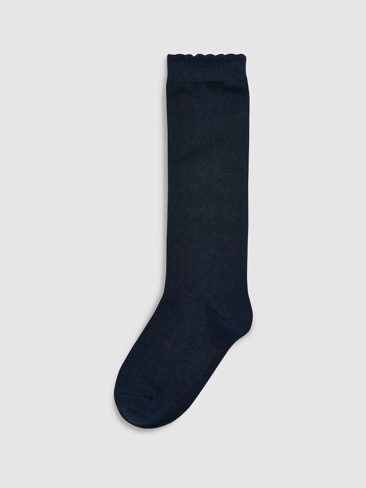 Azul marino - Pack de 3 pares de calcetines escolares hasta la rodilla con alto contenido de algodón - Imagen 2 de 3 Azul marino - Pack de 3 pares de calcetines escolares hasta la rodilla con alto contenido de algodón - Imagen 2 de 3