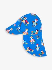 JoJo Maman Bébé Blue Toucan UPF 50 Sun Protection Hat - Image 3 of 4