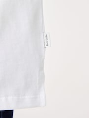 Paul Smith Junior Boys Holographic Short Sleeve Oversized Iconic Print 100% Cotton T-Shirt - Image 3 of 6