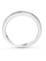 Beaverbrooks Sterling Silver Cubic Zirconia Stacking Ring - Image 2 of 5