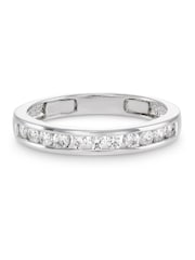 Beaverbrooks Sterling Silver Cubic Zirconia Stacking Ring - Image 3 of 5