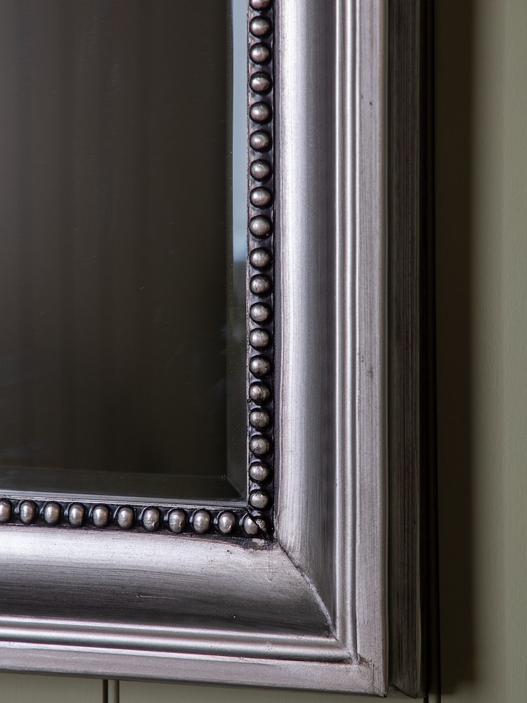 Gallery Home Pewter Grey Beaded Pewter Grey Mirror - Image 2 of 3