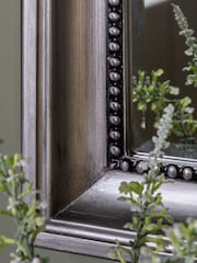 Gallery Home Pewter Grey Beaded Pewter Grey Mirror - Image 3 of 3
