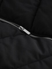 Black Longline Padded Gilet - Image 6 of 7