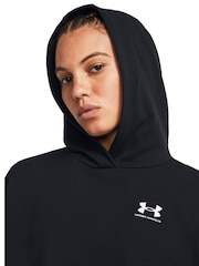 Under Armour Black Rival Terry Oversized Hoodie - Image 4 of 6