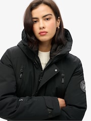 Schwarz - Superdry City Wattierte Bomberjacke - Bild 2 von 5