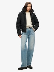 Schwarz - Superdry City Wattierte Bomberjacke - Bild 3 von 5