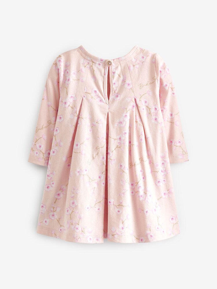 Baker by Ted Baker Blossom Glitter 100% Cotton Jersey Dress - Image 2 of 5