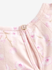 Baker by Ted Baker Blossom Glitter 100% Cotton Jersey Dress - Image 4 of 5