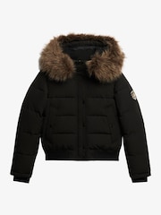 Superdry Black Everest Hooded Bomber Jacket - Image 10 of 11