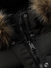 Superdry Black Everest Hooded Bomber Jacket - Image 11 of 11