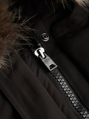 Schwarz - Superdry Everest Bomberjacke mit Kapuze - Bild 16 von 16