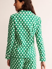 Boden Green Brushed Cotton Pyjama Shirt - Image 2 of 5