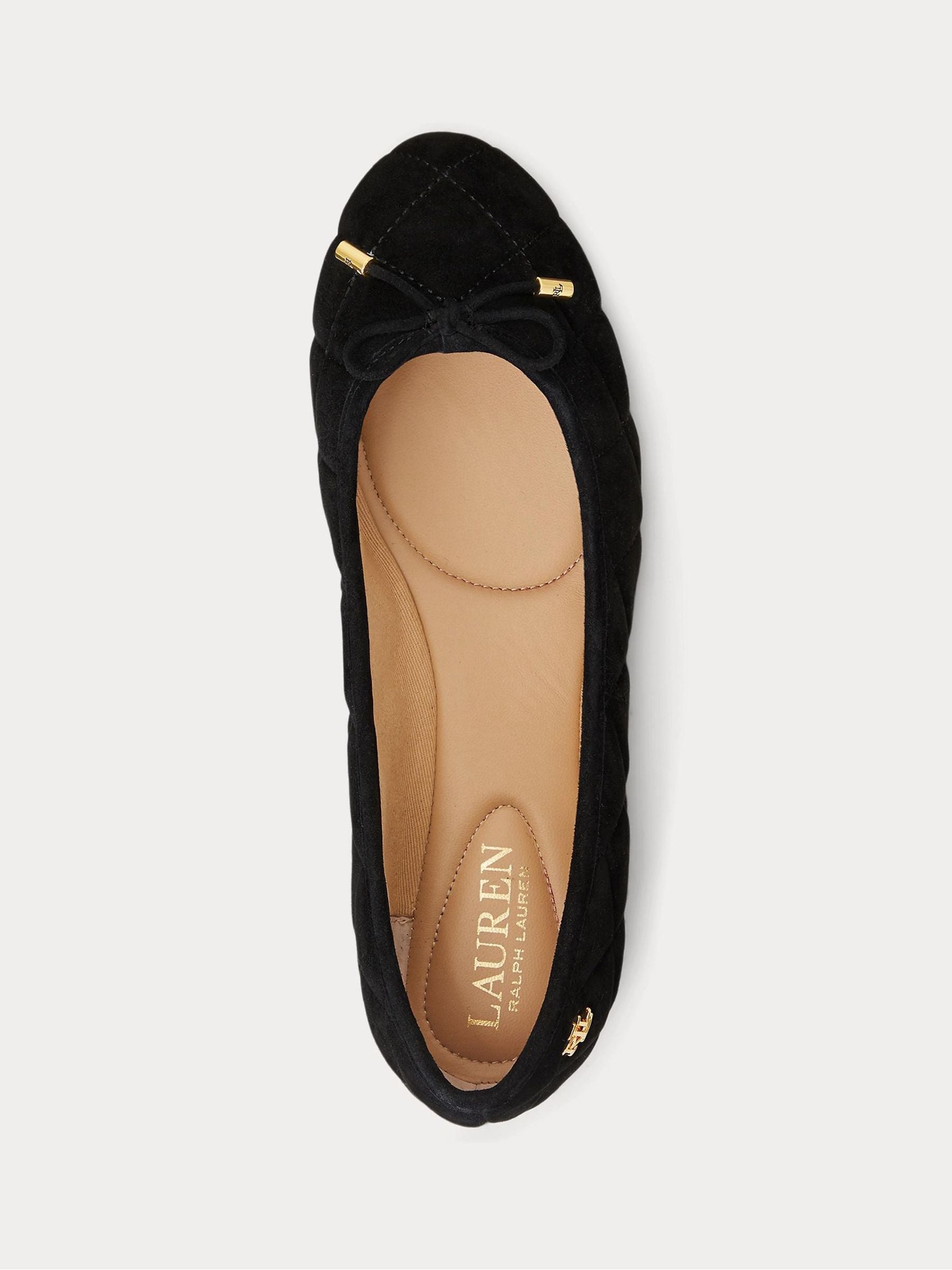 Buy Lauren Ralph Lauren Textured Ballet Flat Shoes from Next Luxembourg