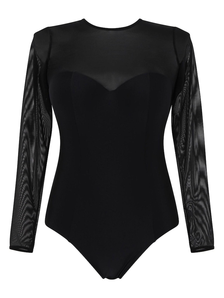 Panache Audrey Long Sleeve Moulded Swimsuit - Image 4 of 4