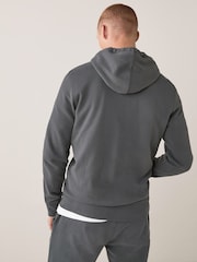 Charcoal Grey Zip Through Hoodie - Image 2 of 7