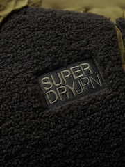 Superdry Grey Marl/Jaffa Everest Bomber Hybrid Jacket - Image 7 of 7