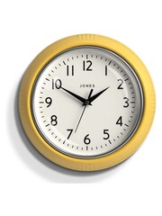 Jones Clocks Yellow A Retro Wall Clock - Image 2 of 3