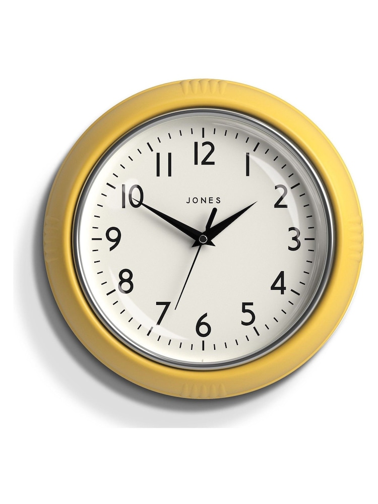 Jones Clocks Yellow A Retro Wall Clock - Image 2 of 3
