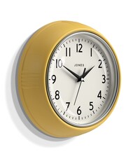 Jones Clocks Yellow A Retro Wall Clock - Image 3 of 3