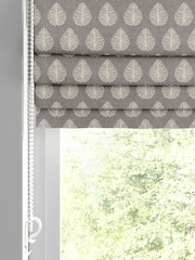 Emily Bond Smokey Grey 100% Cotton Jaipur Made to Measure Roman Blinds - Image 2 of 6