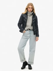 Superdry Eclipse Navy Storm Fleece Jacket - Image 8 of 12