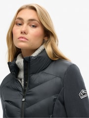 Superdry Eclipse Navy Storm Fleece Jacket - Image 9 of 12