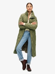 أخضر Chive - معطف طويل مبطن من Superdry - Image 1 of 5