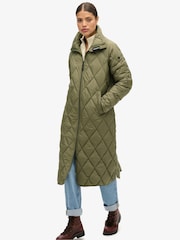 أخضر Chive - معطف طويل مبطن من Superdry - Image 3 of 5