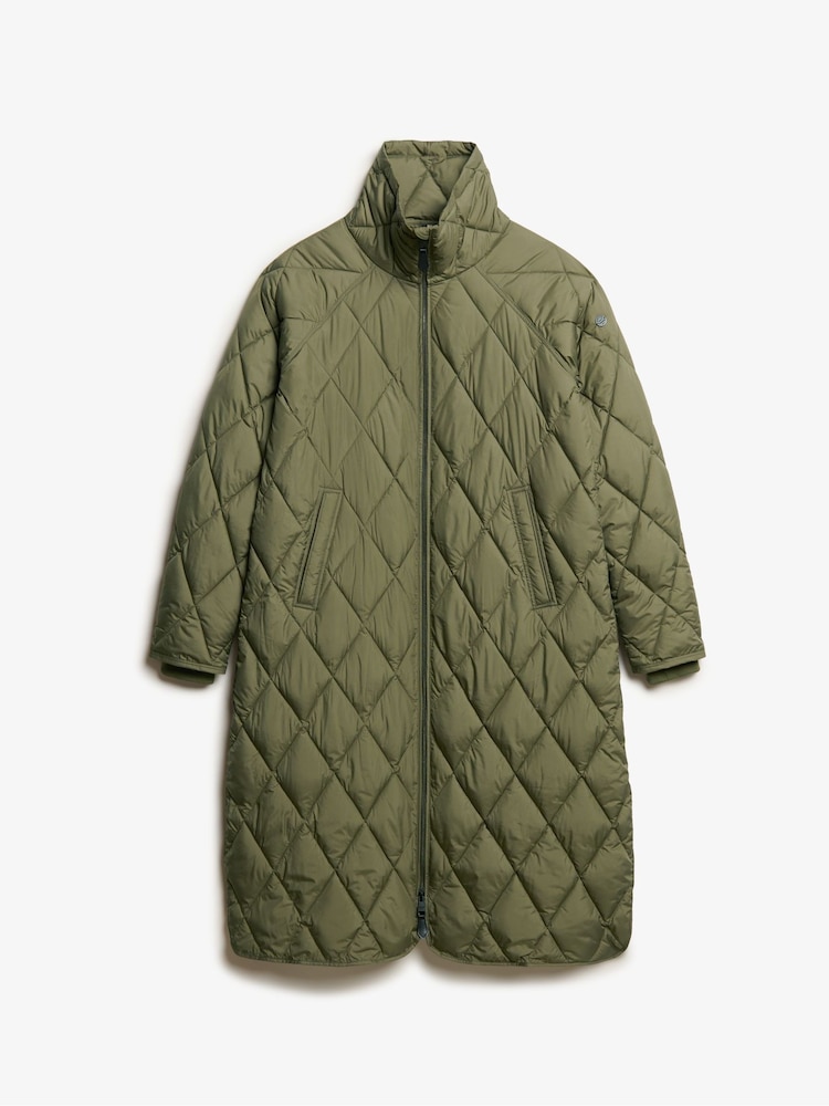 أخضر Chive - معطف طويل مبطن من Superdry - Image 5 of 5