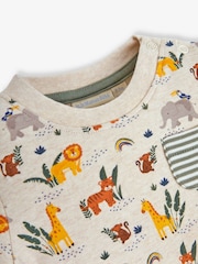 JoJo Maman Bébé 2-Piece Giraffe Print T-Shirt & Shorts Set - Imaginea 4 din 6