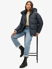 Superdry Eclipse Navy Montpellier Duvet Jacket - Image 3 of 7