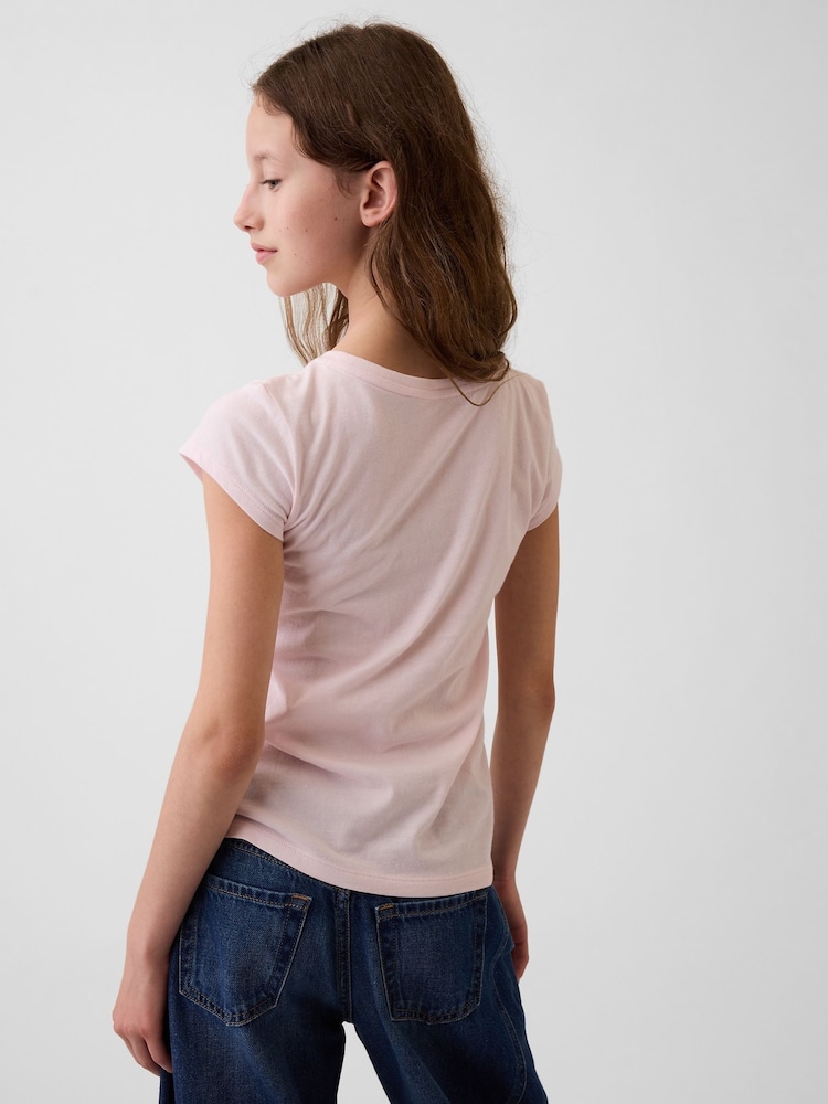 Gap Light Pink Graphic Short Sleeve T-Shirt (4-13yrs) - Image 2 of 4 Gap Light Pink Graphic Short Sleeve T-Shirt (4-13yrs) - Image 2 of 4