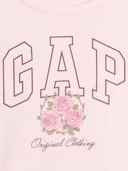 Gap Light Pink Graphic Short Sleeve T-Shirt (4-13yrs) - Image 4 of 4