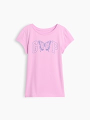 Gap Pink Butterfly Graphic Short Sleeve T-Shirt (4-13yrs) - Image 3 of 4