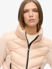 Superdry Frappe Beige Storm Fleece Jacket - Image 3 of 5