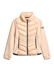 Superdry Frappe Beige Storm Fleece Jacket - Image 4 of 5