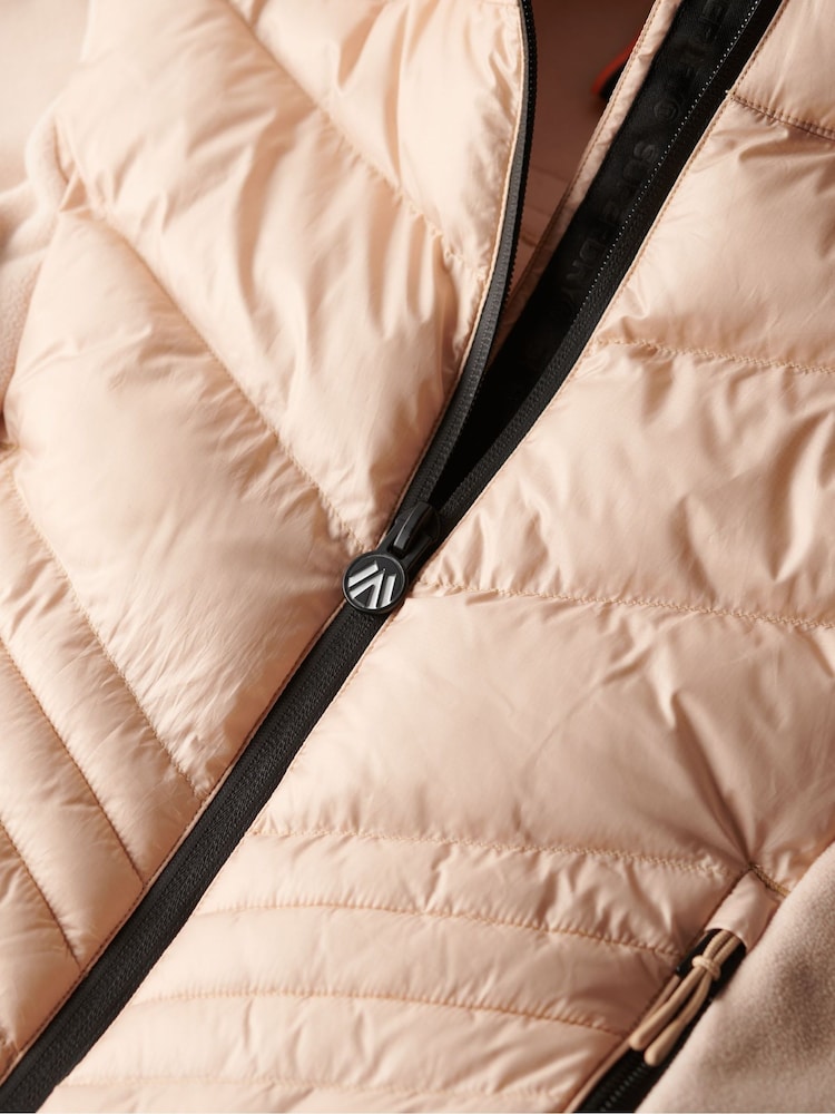 Superdry Frappe Beige Storm Fleece Jacket - Image 5 of 5